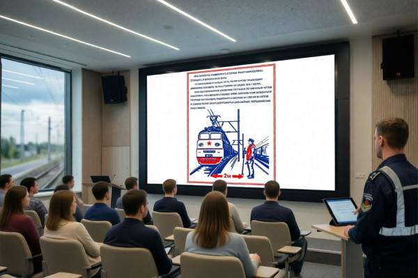 Обучение безопасным методам проведения работ вблизи автомобильных и железных дорог